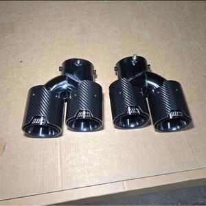 BMW Carbon Fiber Exhaust Tips - Black